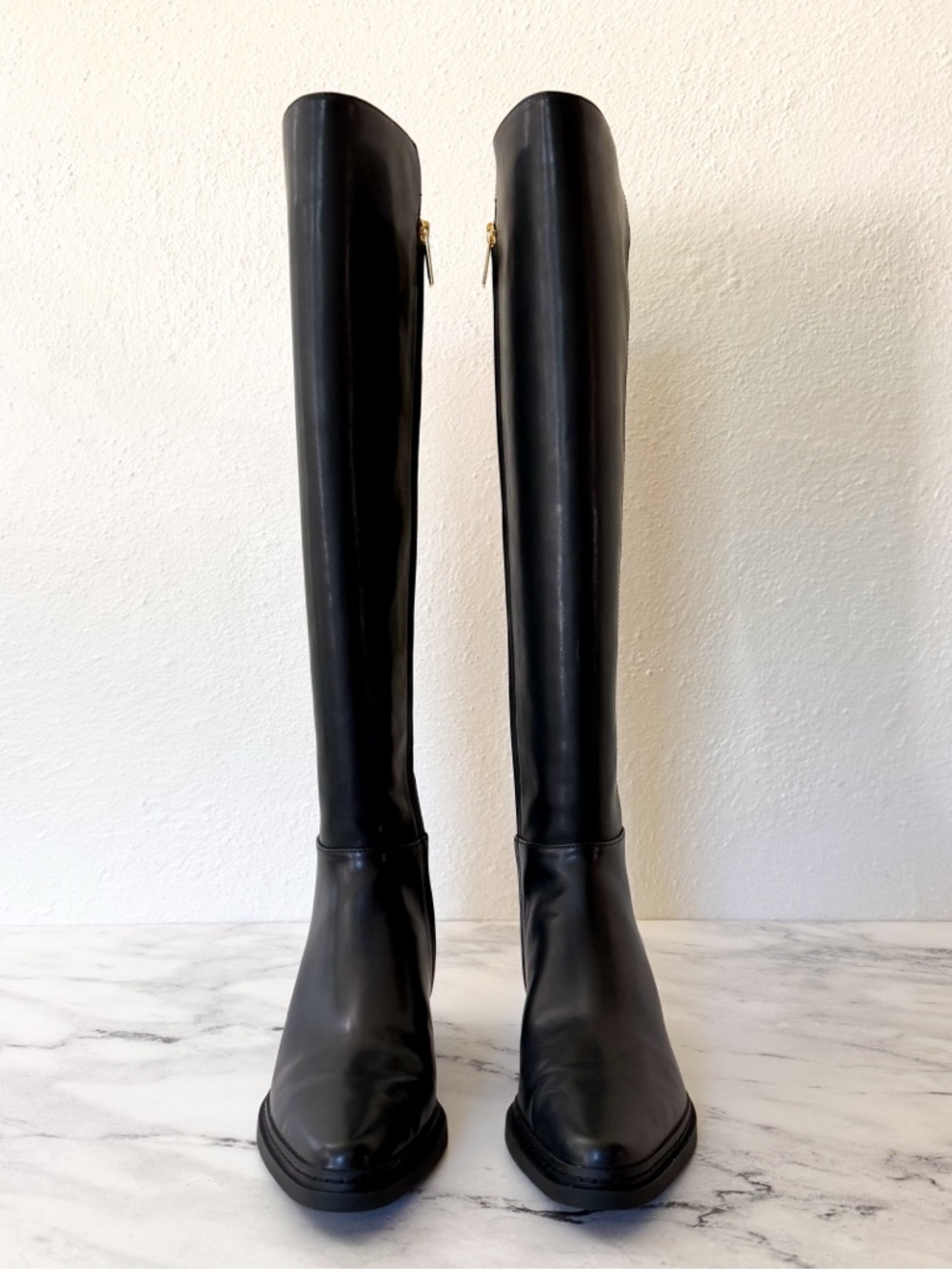 MICHAEL Michael Kors Lex Black Faux Leather Tall Boots - Picture 6 of 10